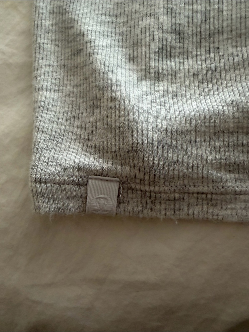 lululemon athletica Light Grey Ribbed Racerback Tank - Picture 4 of 4